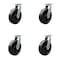 Service Caster 10'' Extra Heavy Duty Phenolic Wheel Swivel Top Plate Caster , 4PK CRAN-SCC-KP92S1030-PHR-4 - alternate 1